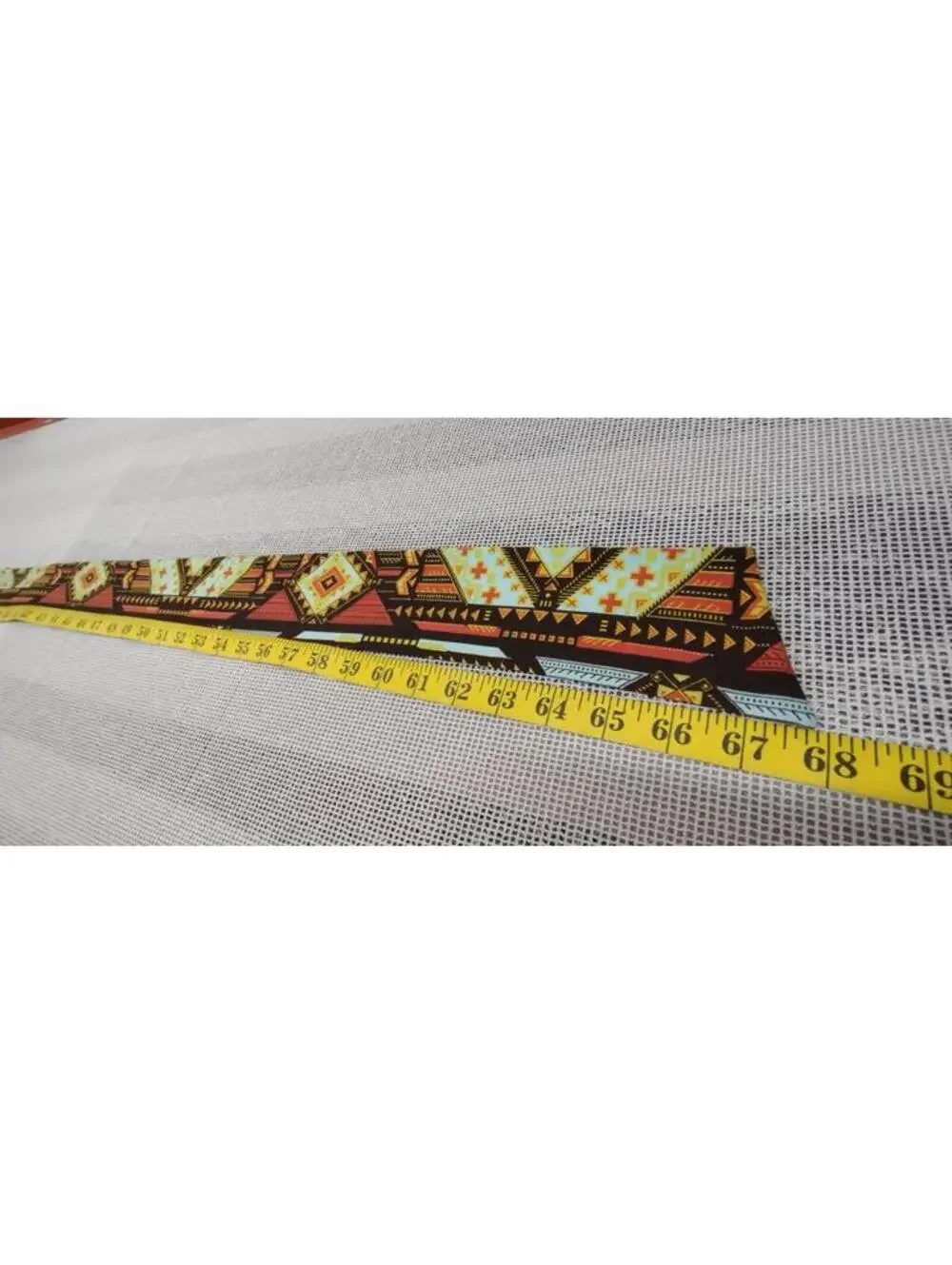 Geometric Diamonds Brown Retro Sash Cloth Belt Tribal Brown Hippie Bohemian NEW